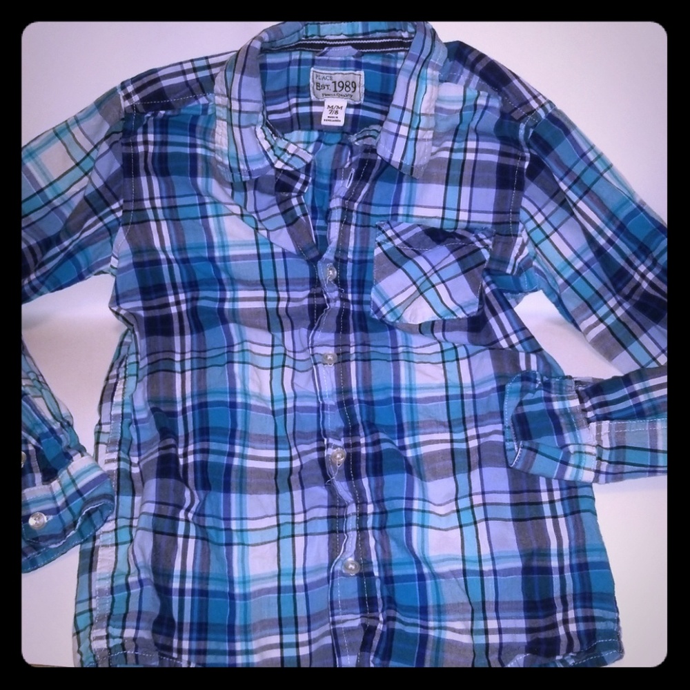 Boys long sleeve button down